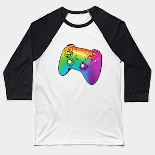 Vibrant Gamer's Paradise: Colorful Game Controller Design No. 546 Baseball T-Shirt